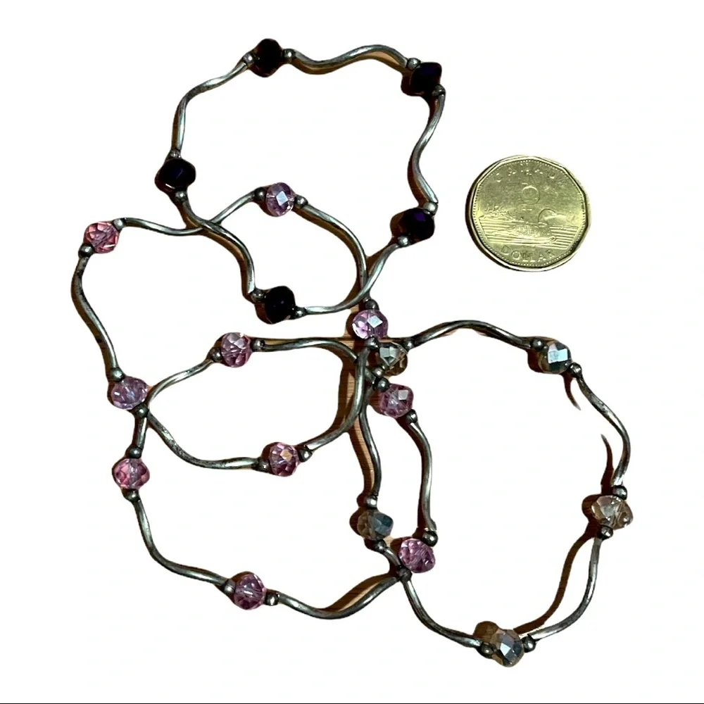 3/$25 - 4 Bracelets Rhinestones - Picture 1 of 2